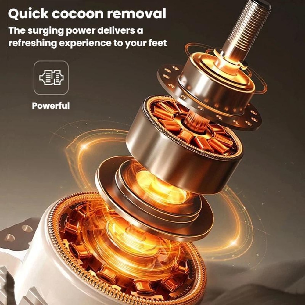 Rechargeable Electric Foot File For Callus Removal With LED Light Portable Foot Care Kit 4