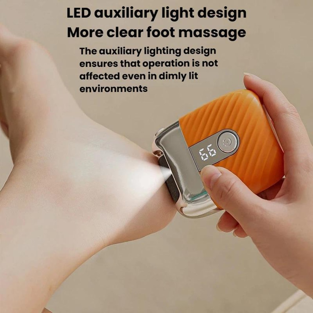 Rechargeable Electric Foot File For Callus Removal With LED Light Portable Foot Care Kit 5