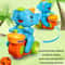 Electric Elephant Ball Blowing Drumming Toy Car with Lights and Sound for Kids