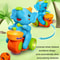 Electric Elephant Ball Blowing Drumming Toy Car with Lights and Sound for Kids