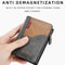 Vintage Contrast Zip Men Compact Wallet With Coin Pocket Multi Card Holder 4