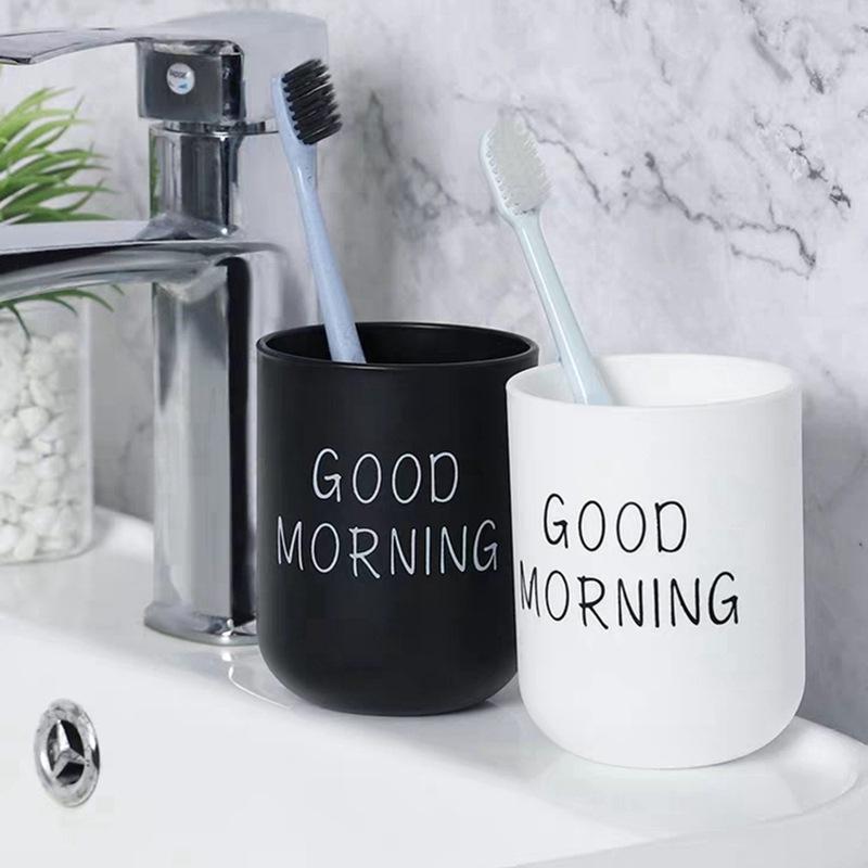 Durable Mouthwash Cup And Toothbrush Rinse Cup For Bathroom Vanity 2