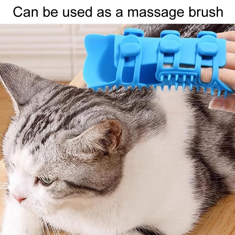 Corner Cat Scratcher Massage Brush for Cats & Dogs Self-Exciting Pet Grooming Pad
