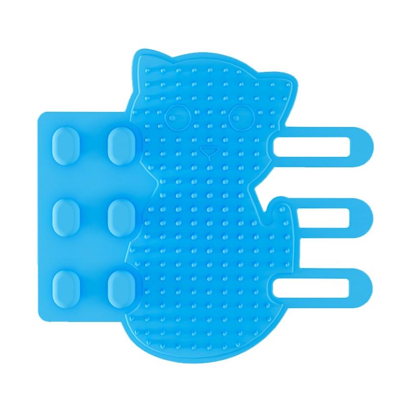 Corner Cat Scratcher Massage Brush for Cats & Dogs Self-Exciting Pet Grooming Pad