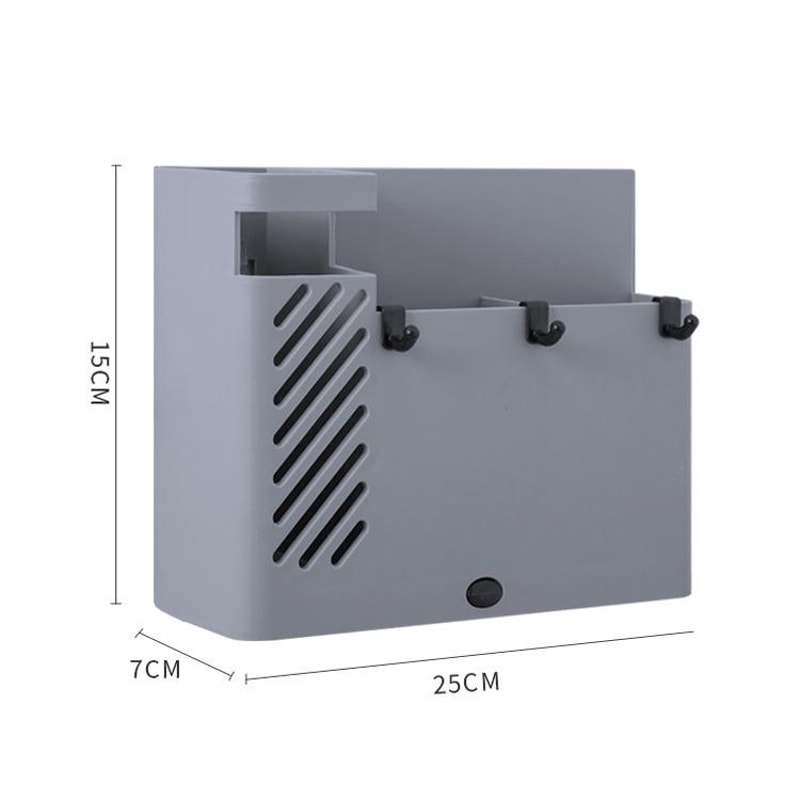 Wall Mounted Chopstick Holder With Drain Tray And Utensil Organizer Hooks 3