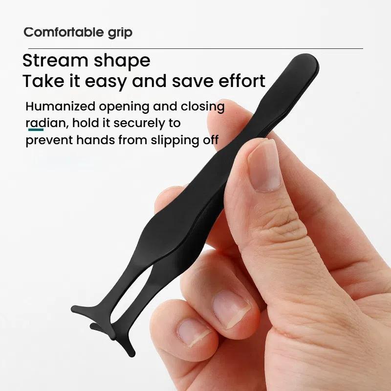 Precision Stainless Steel False Eyelash Applicator Tool Set Seahorse Lash Clip For Easy Extension 3