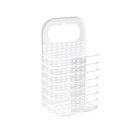 perforation-free wall mounted folding laundry hamper & storage basket for bathroom organization