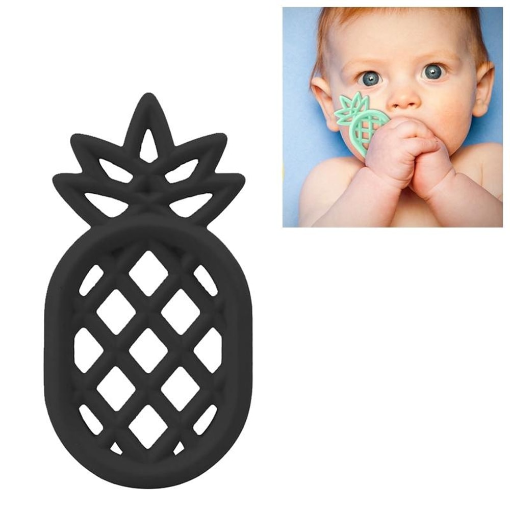 Pineapple Silicone Baby Teether Pendant Toy Safe Teething Relief Soothing Necklace 6