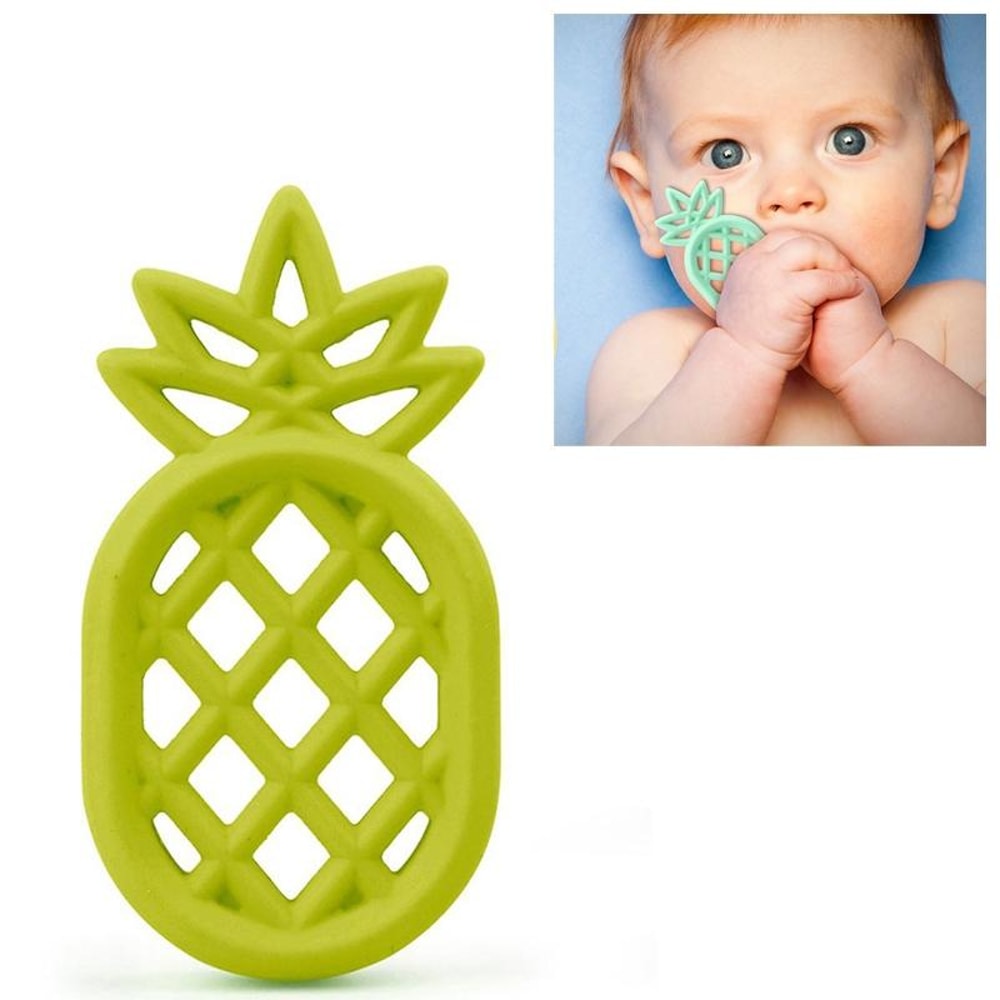 Pineapple Silicone Baby Teether Pendant Toy Safe Teething Relief Soothing Necklace 16