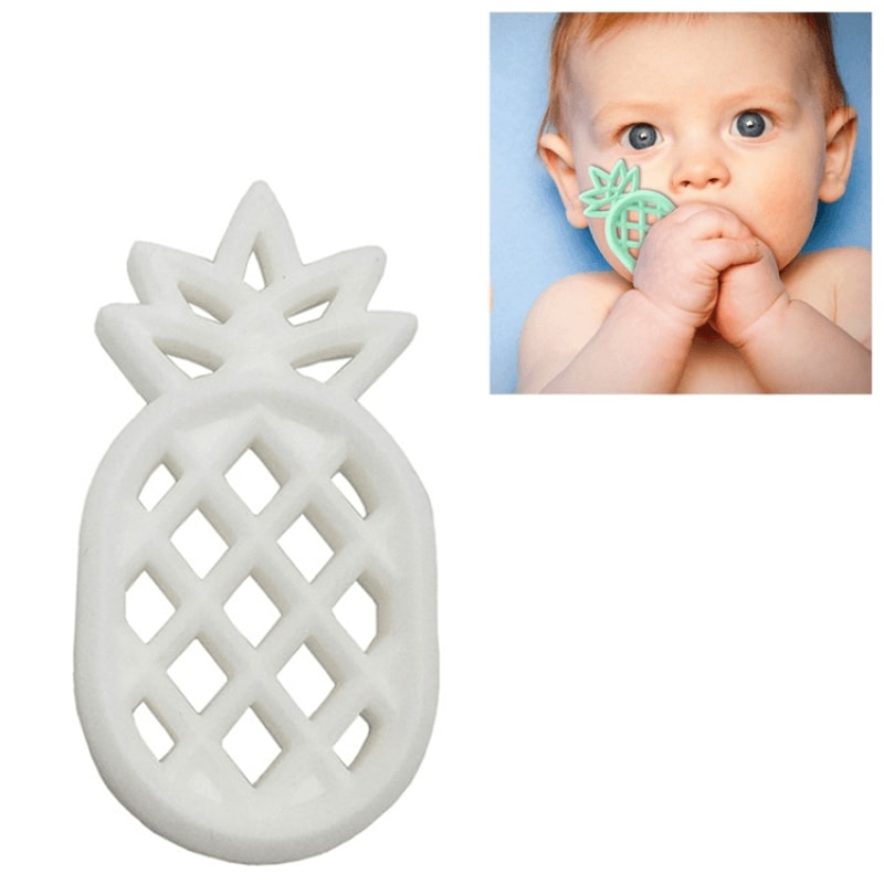 Pineapple Silicone Baby Teether Pendant Toy Safe Teething Relief Soothing Necklace 17