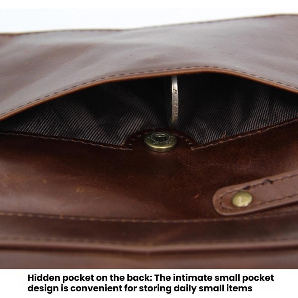 RFID Blocking Leather Wallet for Men with Double Zipper Slim Bifold Card Holder