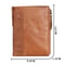 RFID Blocking Leather Wallet for Men with Double Zipper Slim Bifold Card Holder