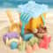 Kids Beach Toy Set Castle Sand Bucket Outdoor Sand Play Toys For Toddlers 1