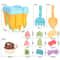 Kids Beach Toy Set Castle Sand Bucket Outdoor Sand Play Toys For Toddlers 3