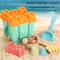 Kids Beach Toy Set Castle Sand Bucket Outdoor Sand Play Toys For Toddlers 8