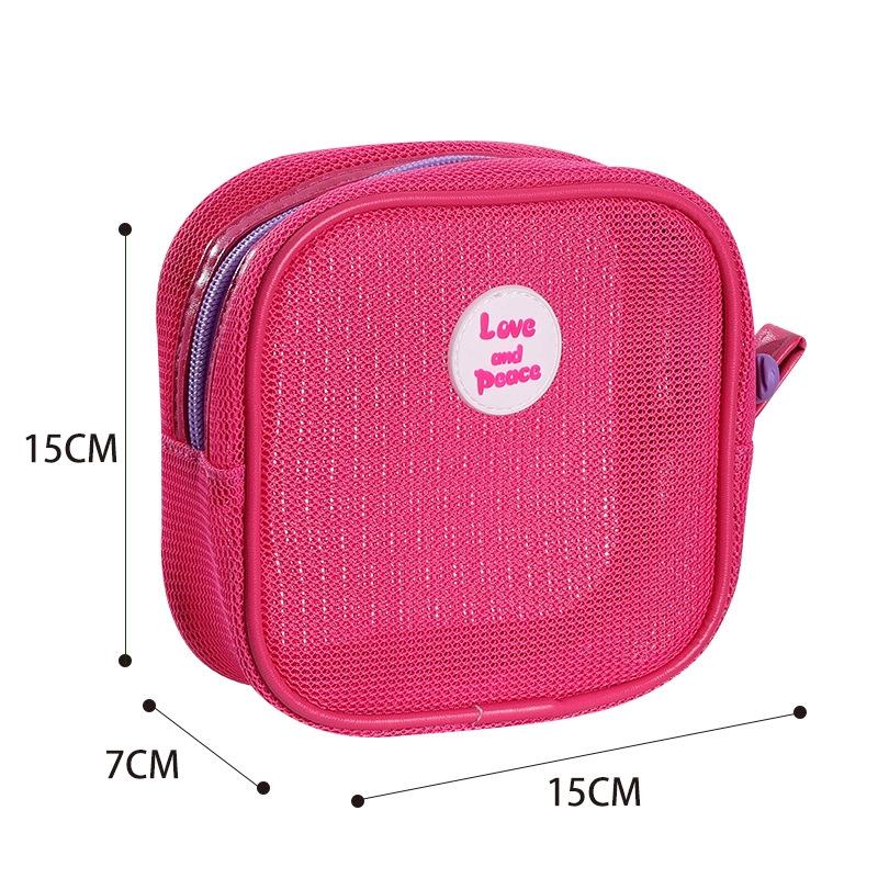 Lightweight Travel Toiletry Bag Mesh Cosmetic Organizer Pouch For Beach And Daily Use 3
