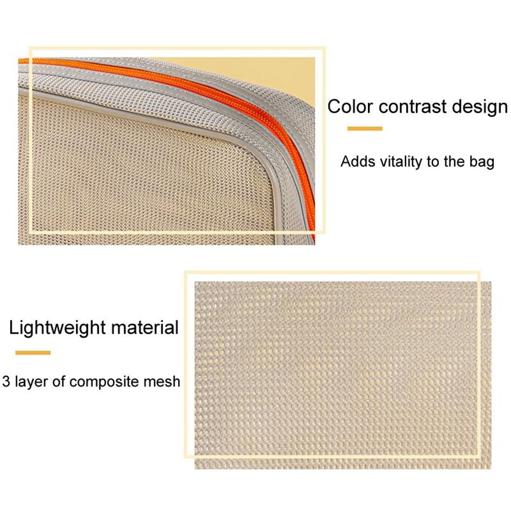 Lightweight Travel Toiletry Bag Mesh Cosmetic Organizer Pouch For Beach And Daily Use 5