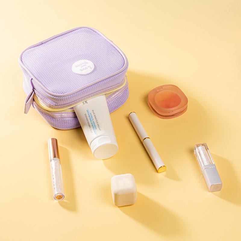 Lightweight Travel Toiletry Bag Mesh Cosmetic Organizer Pouch For Beach And Daily Use 6