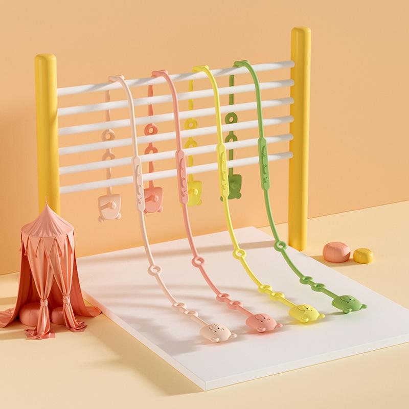 Bear Silicone Pacifier Clip Anti-Lost Chain Baby Teether Holder Adjustable