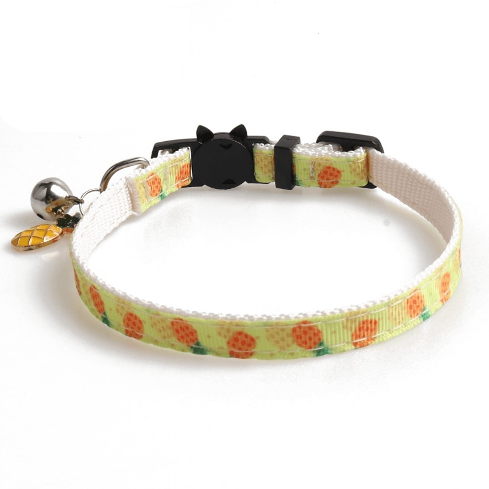 Adjustable Fruit Cat Collar With Bell Cute Pet Collar With Bell For Cats Small Dogs 4