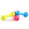 Durable Rubber Dog Chew Toy Dumbbell Shape Bite Resistant Pet Teething Molar Toy