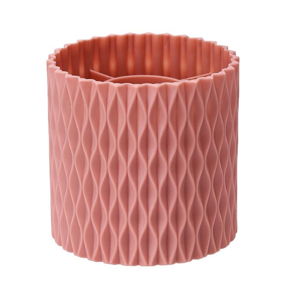 360 Degree Rotating Makeup Organizer Desktop Storage Brush Holder With Compartments 0