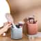 360 Degree Rotating Makeup Organizer Desktop Storage Brush Holder With Compartments 1