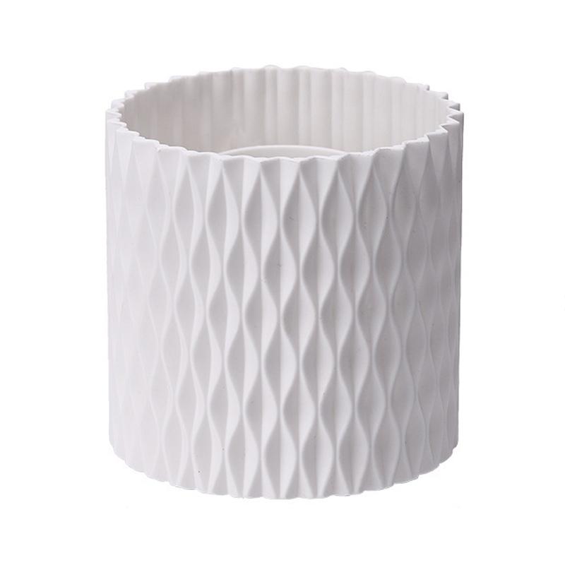 360 Degree Rotating Makeup Organizer Desktop Storage Brush Holder With Compartments 2