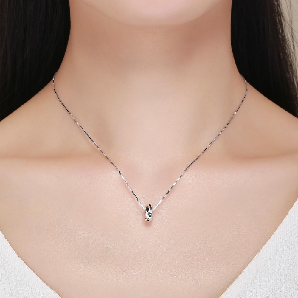 Sterling Silver Paw Print Charm Bead For Pet Lover DIY Bracelets 5