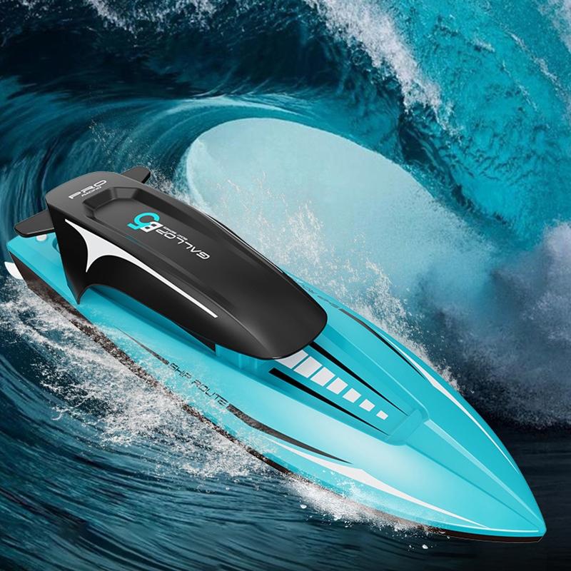 High Speed Remote Control Boat with LED Lights, 80M Range, Runtime RC Speed Boat Toy