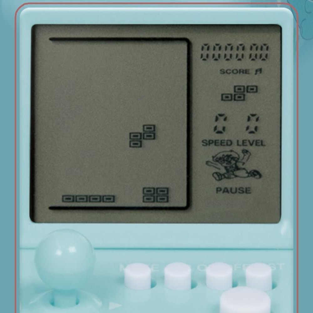 Mini Arcade Game Keychain Portable Retro Handheld Toy with Classic Games Gift for Kids