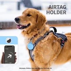 waterproof airtag pet collar holder for dogs and cats
