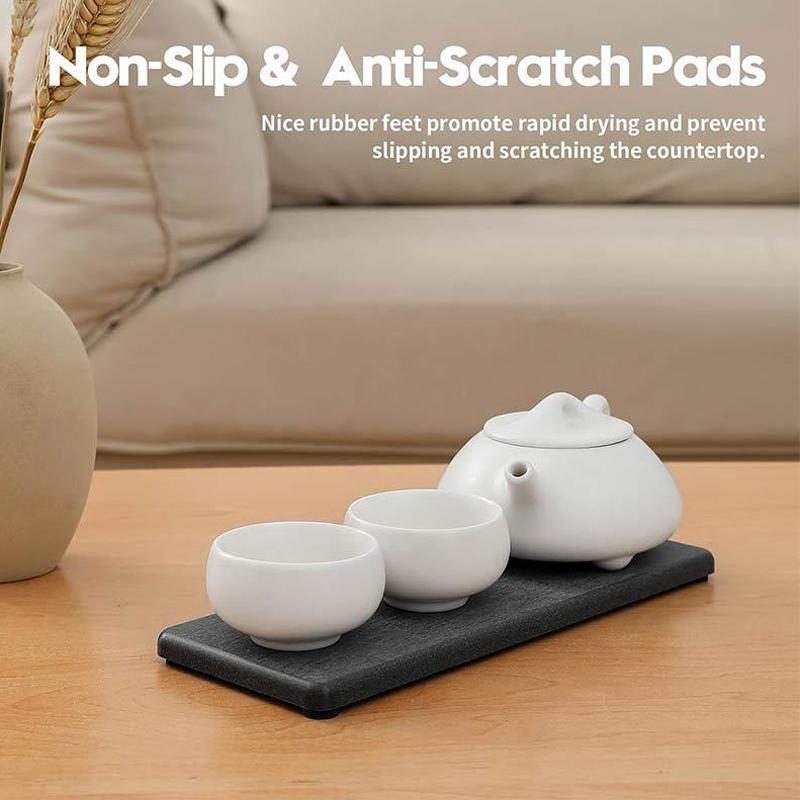 Quick Dry Diatomaceous Earth Mat Absorbent Bathroom Drying Mat Non Slip Countertop Coaster Tray 5
