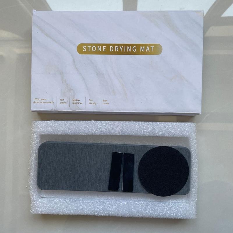 Quick Dry Diatomaceous Earth Mat Absorbent Bathroom Drying Mat Non Slip Countertop Coaster Tray 6