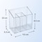 Wall Mounted Clear Cosmetic Organizer 3 Compartment Makeup Storage Box 3