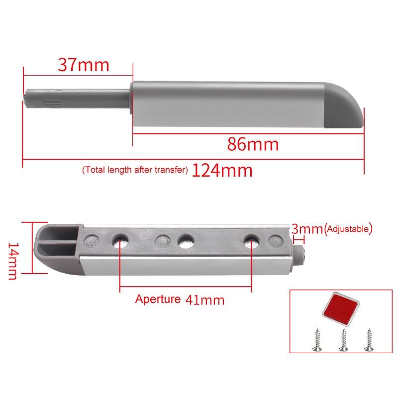 Push To Open Magnetic Cabinet Door Latch Adjustable Soft Close Drawer Opener 1