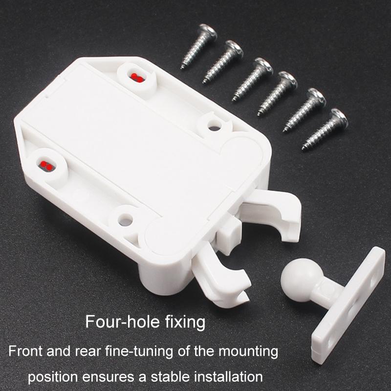 Push To Open Cabinet Latch Hidden Drawer Catch Soft Close Touch Hardware 6