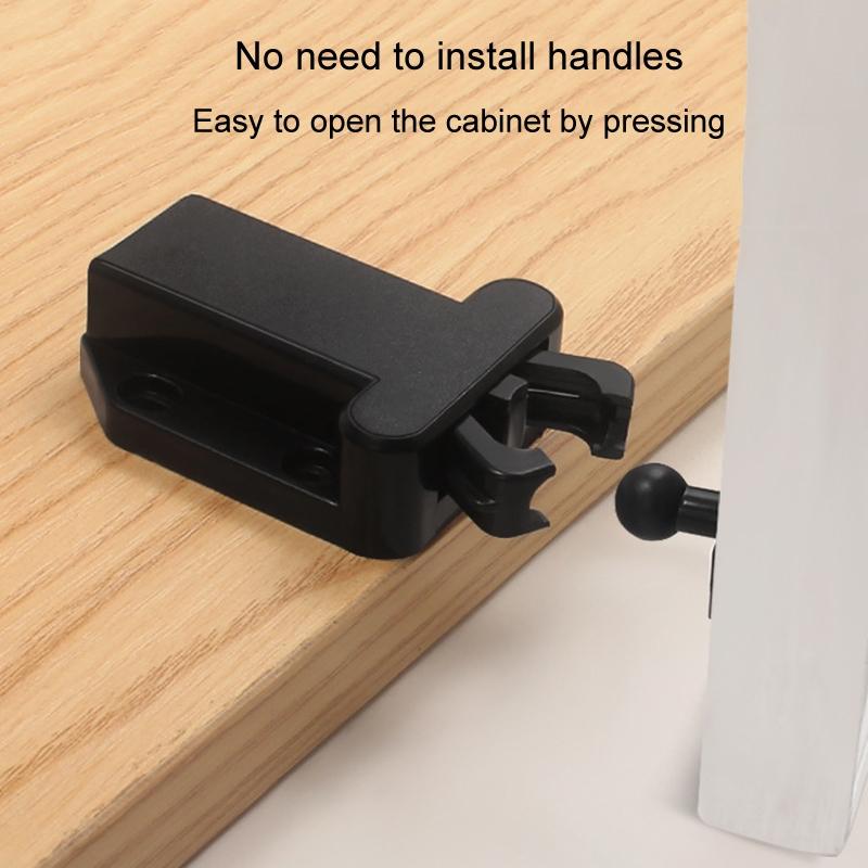 Push To Open Cabinet Latch Hidden Drawer Catch Soft Close Touch Hardware 8