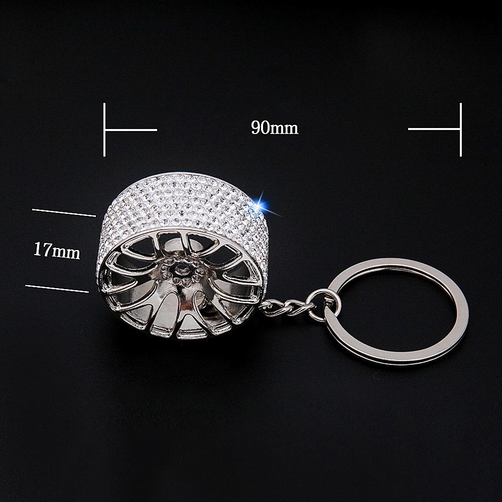 Colorful Wheel Car Keychain Metal Key Ring 2