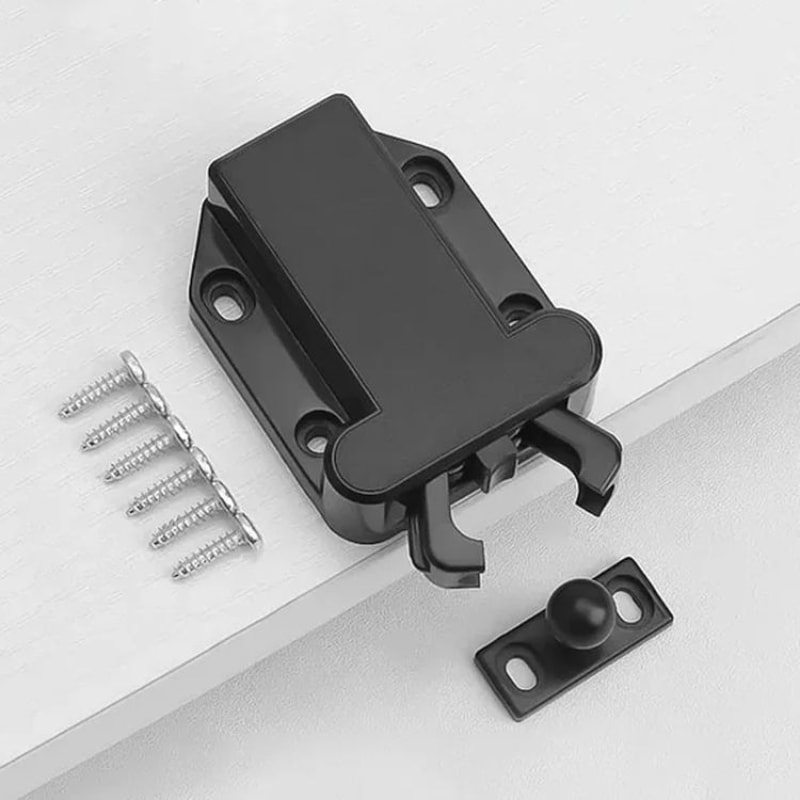 Push To Open Cabinet Latch Hidden Drawer Catch Soft Close Touch Hardware 10