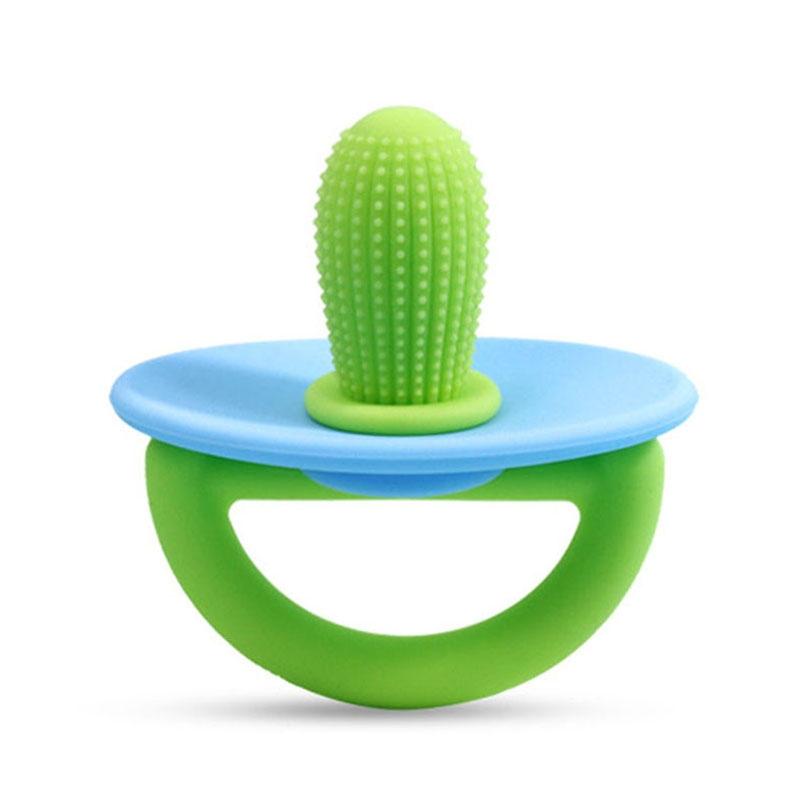 Silicone Cactus Baby Teether Toy Soothing Teething Stick for Infants