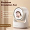 3in1 Bladeless Desk Fan With LED Light And Mirror USB Portable Quiet Air Circulator 2