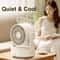 3in1 Bladeless Desk Fan With LED Light And Mirror USB Portable Quiet Air Circulator 8