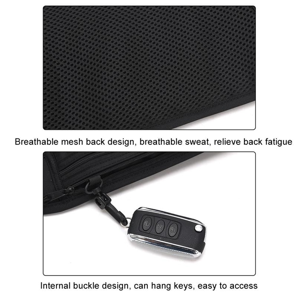 Invisible RFID Blocking Travel Waist Pack Waterproof Phone Passport Security Belt Bag 5