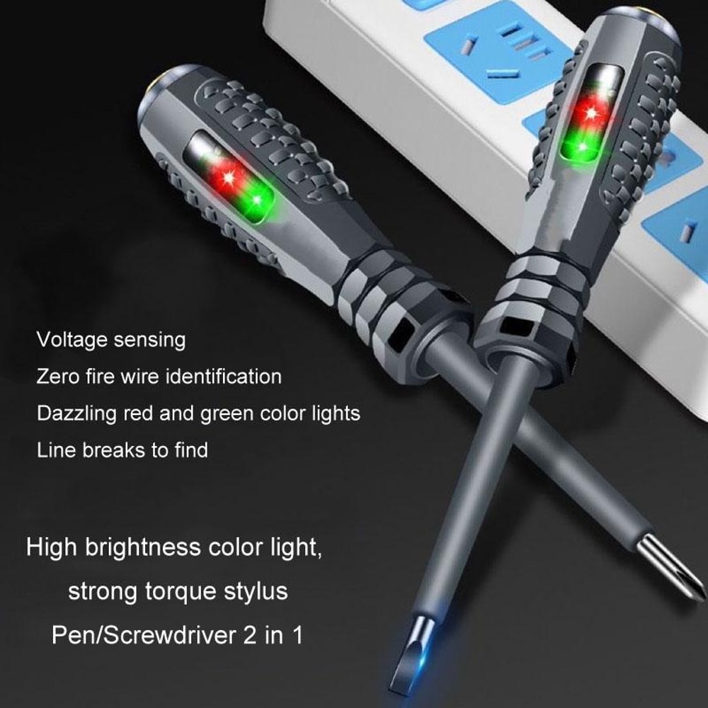 Smart Voltage Tester Screwdriver High Torque Electrician Tester With Non Contact Detection 3