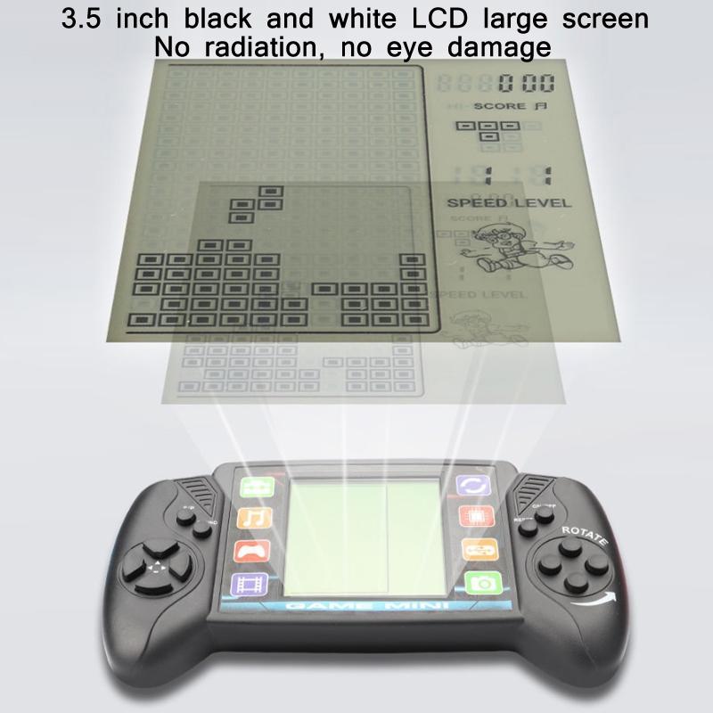 Kids Portable Handheld Game Console with Large LCD Screen Educational Retro Gaming Device for Children