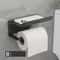 Adhesive Toilet Paper Holder With Shelf Rustproof Bathroom Storage Organizer 14