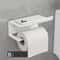 Adhesive Toilet Paper Holder With Shelf Rustproof Bathroom Storage Organizer 13