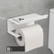 Adhesive Toilet Paper Holder With Shelf Rustproof Bathroom Storage Organizer 13