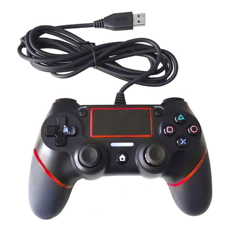 Wired Controller for Sony PlayStation, Red Gaming Gamepad, Precision USB Game Controller